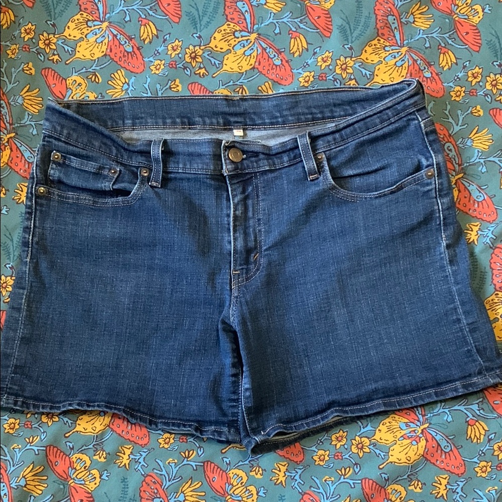 Women's Blue Denim Shorts